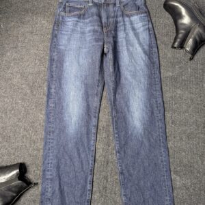 Mid Blue - Solid Baggy Jeans