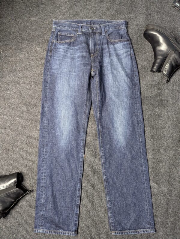 Mid Blue - Solid Baggy Jeans