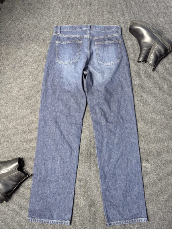 Mid Blue - Solid Baggy Jeans - Image 2