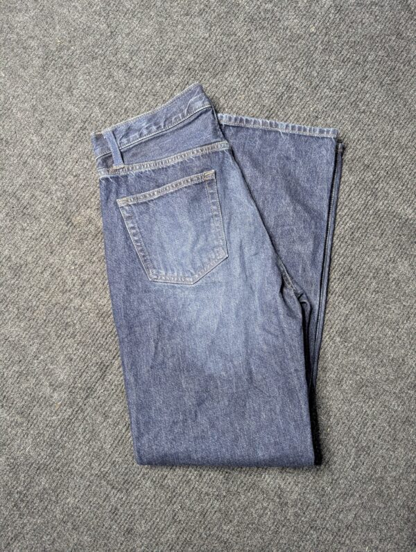 Mid Blue - Solid Baggy Jeans - Image 3