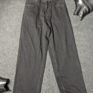 Black - Solid Baggy Jeans