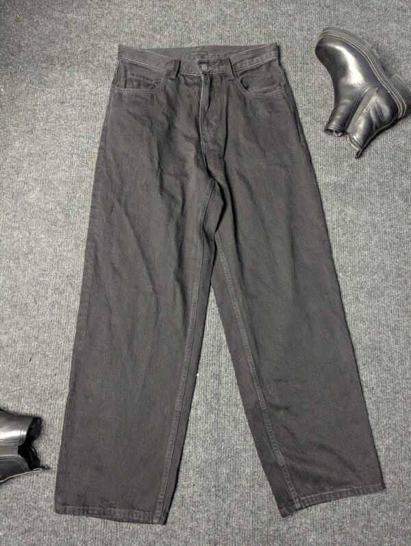 Black - Solid Baggy Jeans