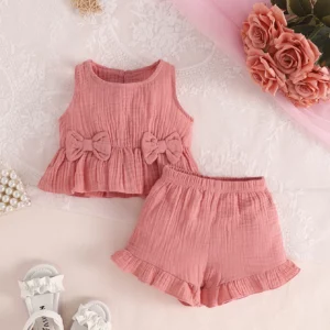 Baby Girl Bow Front