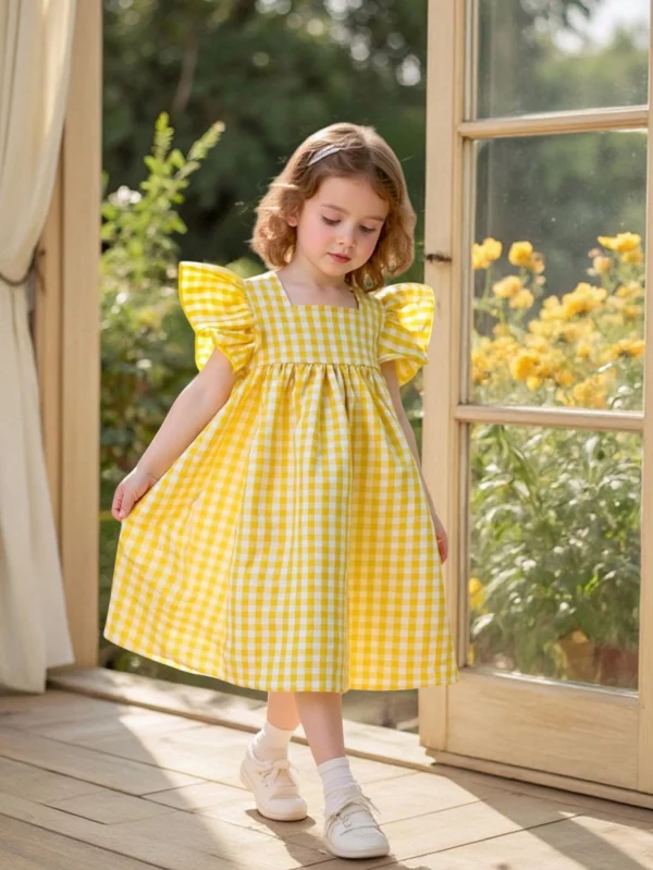 Baby Gingham Dress - Image 3
